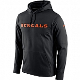 Men's Cincinnati Bengals Nike Circuit Wordmark Essential Performance Pullover Hoodie Black,baseball caps,new era cap wholesale,wholesale hats